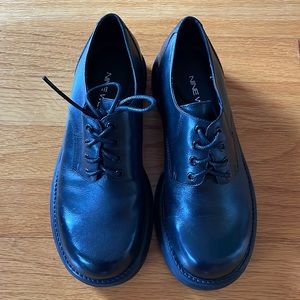 New Nine West Black Leather (Brock) shoes